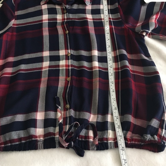 Como Vintage plaid collared tie front shirt - Picture 11 of 12